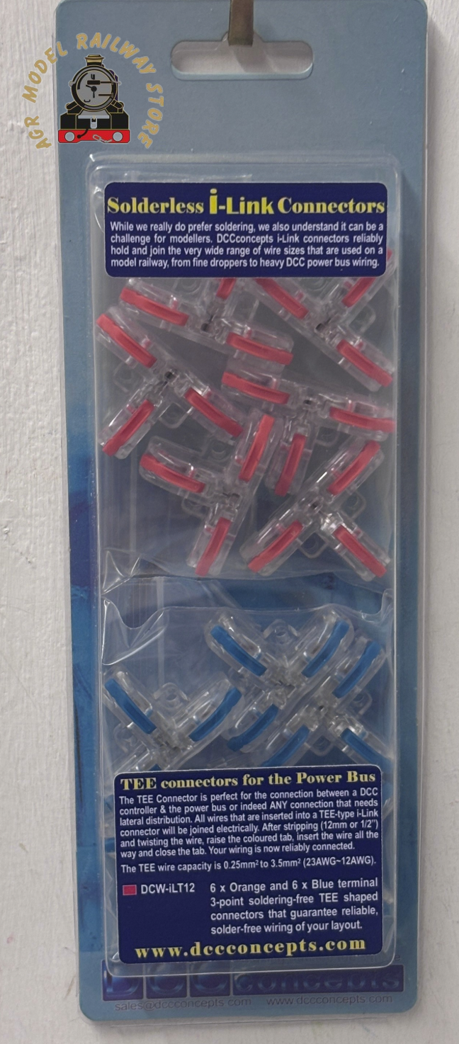 DCC Concepts DCW-iLT.12 Solderless i-Link TEE Connectors (12 pack)