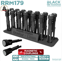 Rusty Rails RRM179 Drawbar 12mm Unpainted 3D Print OO Gauge