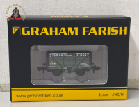 Graham Farish 377-150C 8 Plank Wagon Fixed Ends 'Stewarts & Lloyds Ltd' Grey