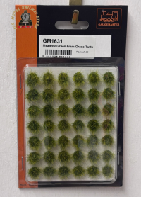 Gaugemaster GM1631 Meadow Green 6mm Grass Tufts (42)