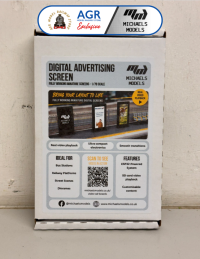 Michaels Models MM-AGRE-001 Digital Video Advertising Board Single Screen Pack