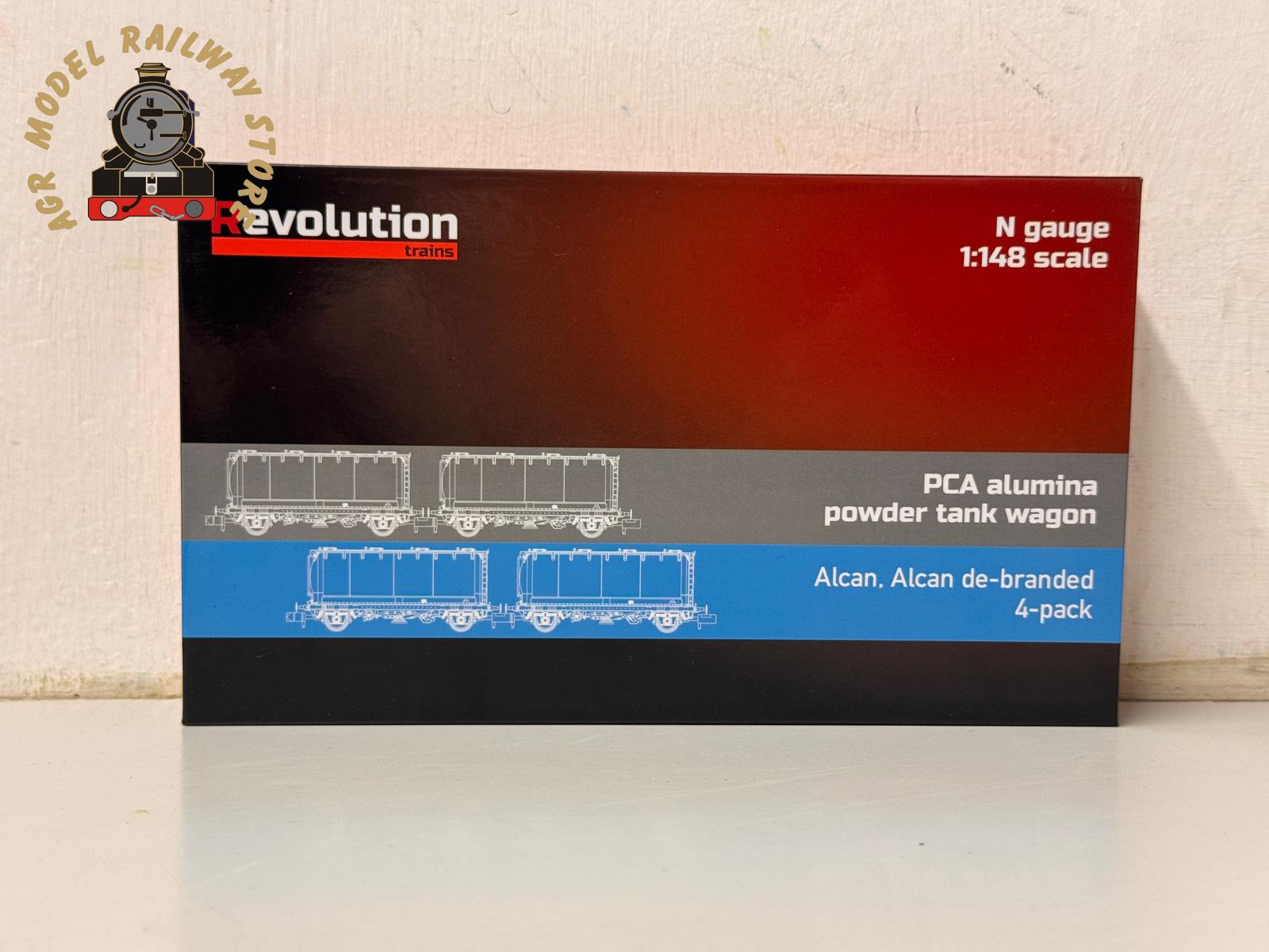 Revolution Alcan RT-PCA20-201A PCA alumina tankers 4 Pack - N Gauge