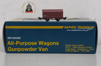 Rapido 990204 Gunpowder Van - Plain Rusty Brown No.37 - 009 Gauge