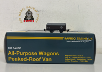 Rapido 990402 Peaked Roof Van - Brown 'Lime' No.24 - 009 Gauge