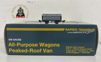 Rapido 990403 Peaked Roof Van - Plain Grey No.27 - 009 Gauge