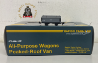 Rapido 990404 Peaked Roof Van - Grey 'Lead' No.28 - 009 Gauge