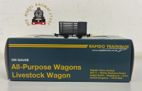 Rapido 990601 Livestock Wagon - Plain Dark Grey No.10 - 009 Gauge