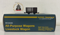Rapido 990604 Livestock Wagon - Plain Brown No.38 - 009 Gauge