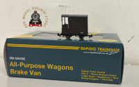 Rapido 990801 Single Veranda Brake Van - Plain Brown No.1 - 009 Gauge