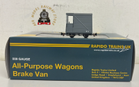 Rapido 990803 Single Veranda Brake Van - Plain Grey No.9 - 009 Gauge