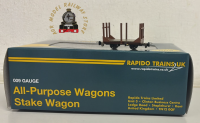 Rapido 990706 Stake Wagon - Plain Rusty Brown No.74 - 009 Gauge