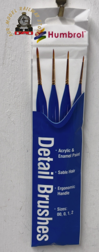 Humbrol AG4304 Detail Brush Pack Ergonomic Handle (00/0/1/2)