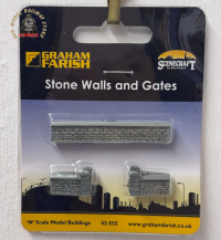 Graham Farish 42-555 Scenecraft Stone Walls and Gates - N Gauge