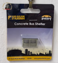Graham Farish 42-593 Scenecraft Concrete Bus Shelter - N Gauge