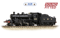 Graham Farish 372-627BSF LMS Ivatt 2MT 6409 LMS Black - Sound Fitted