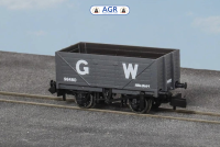 Peco NR7000W 9ft 7 Plank Open Wagon No.98480 in GWR Grey - N