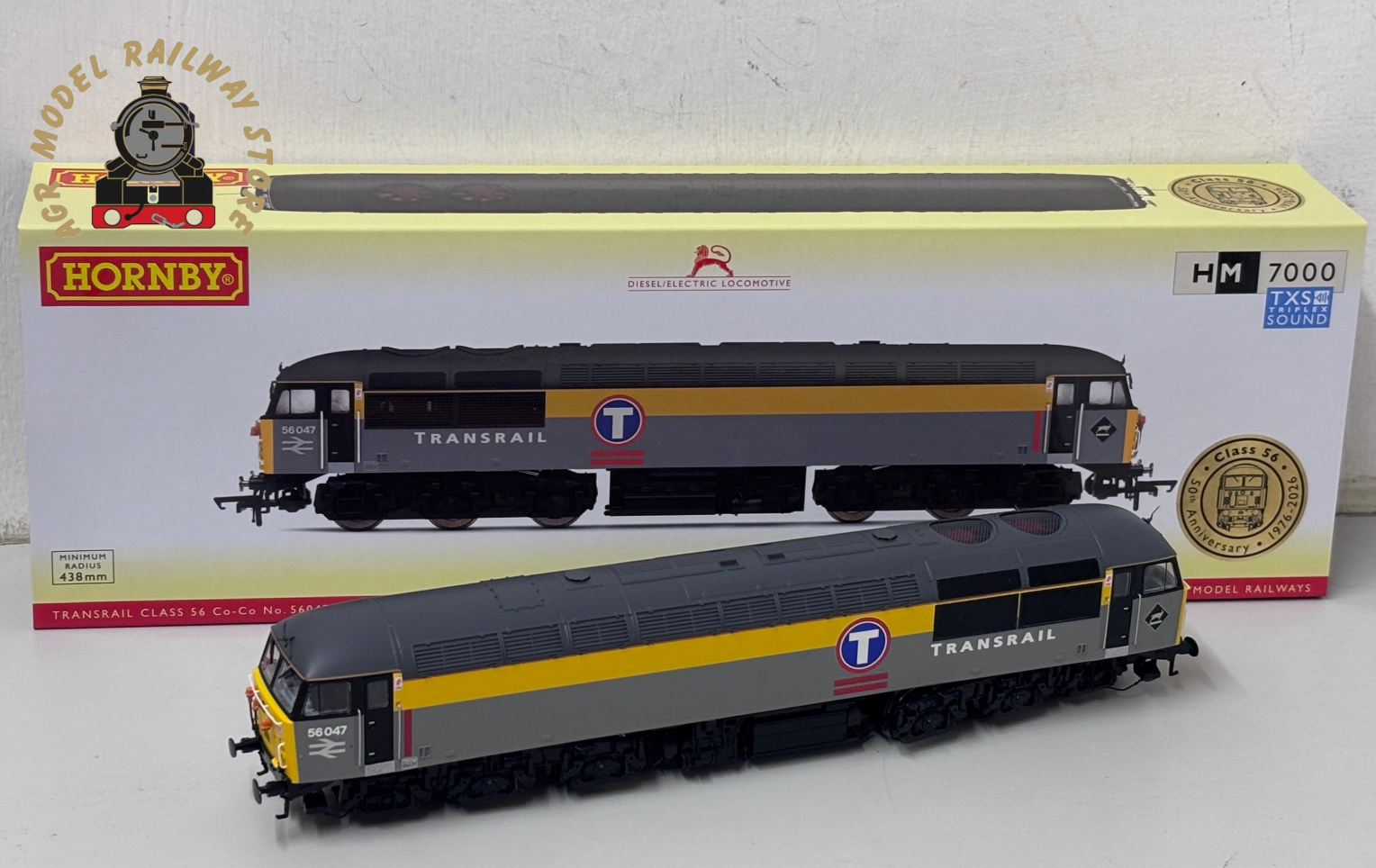 Hornby R30481TXS Transrail Class 56 56047 - DCC Sound Fitted - OO Gauge