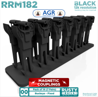 Rusty Rails RRM182 Buckeye Fixed (7 pairs) - Magnetic Couplings