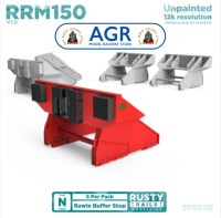 Rusty Rails RRM150 Rawie Buffer Stops V2 (5 Pack) - N Gauge