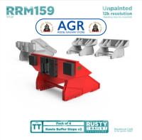 Rusty Rails RRM159 Rawie Buffer Stop V2 (4 Pack) - TT Gauge
