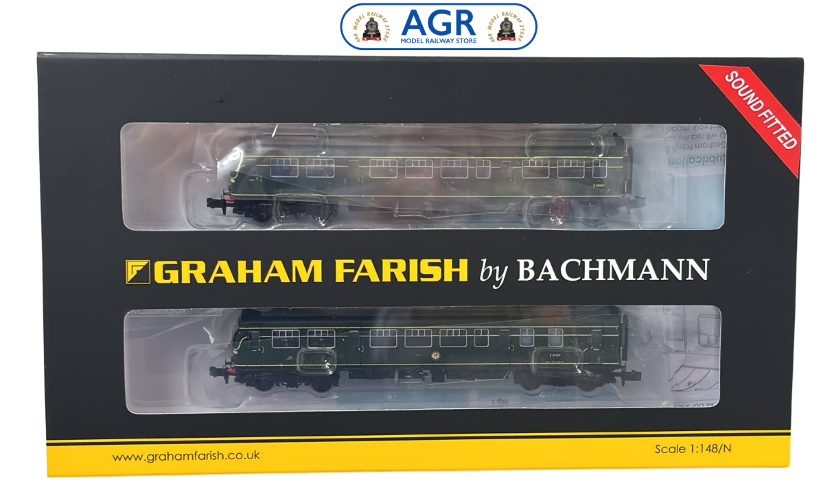 Graham Farish 371-508ASF Class 101 2-Car DMU BR Green - Sound Fitted